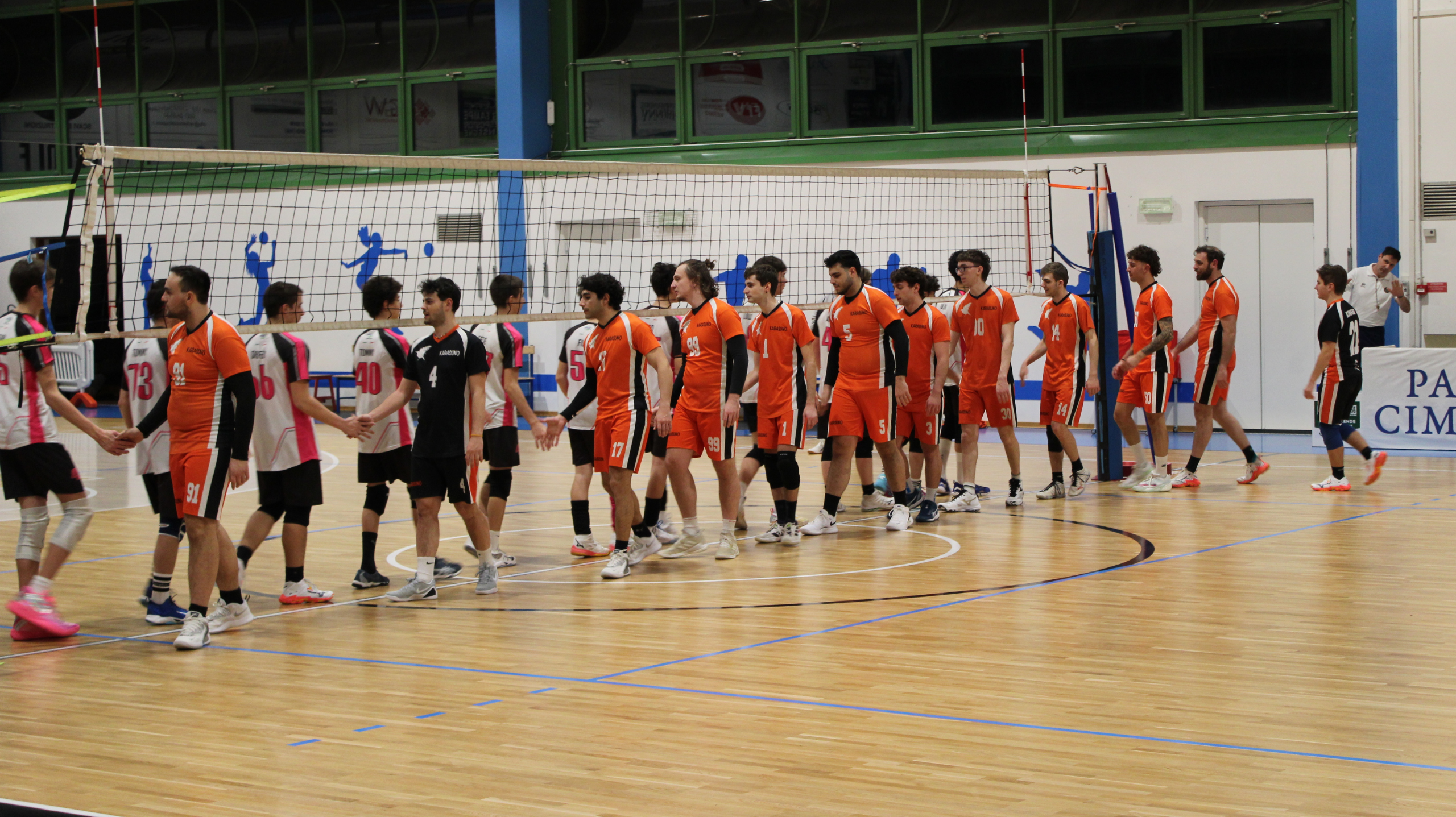Fine di una partita del Karasuno