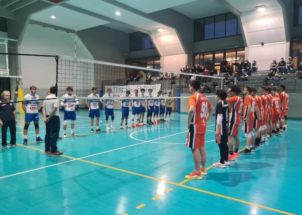 Foto della prima squadra maschile del Vergiate Volley