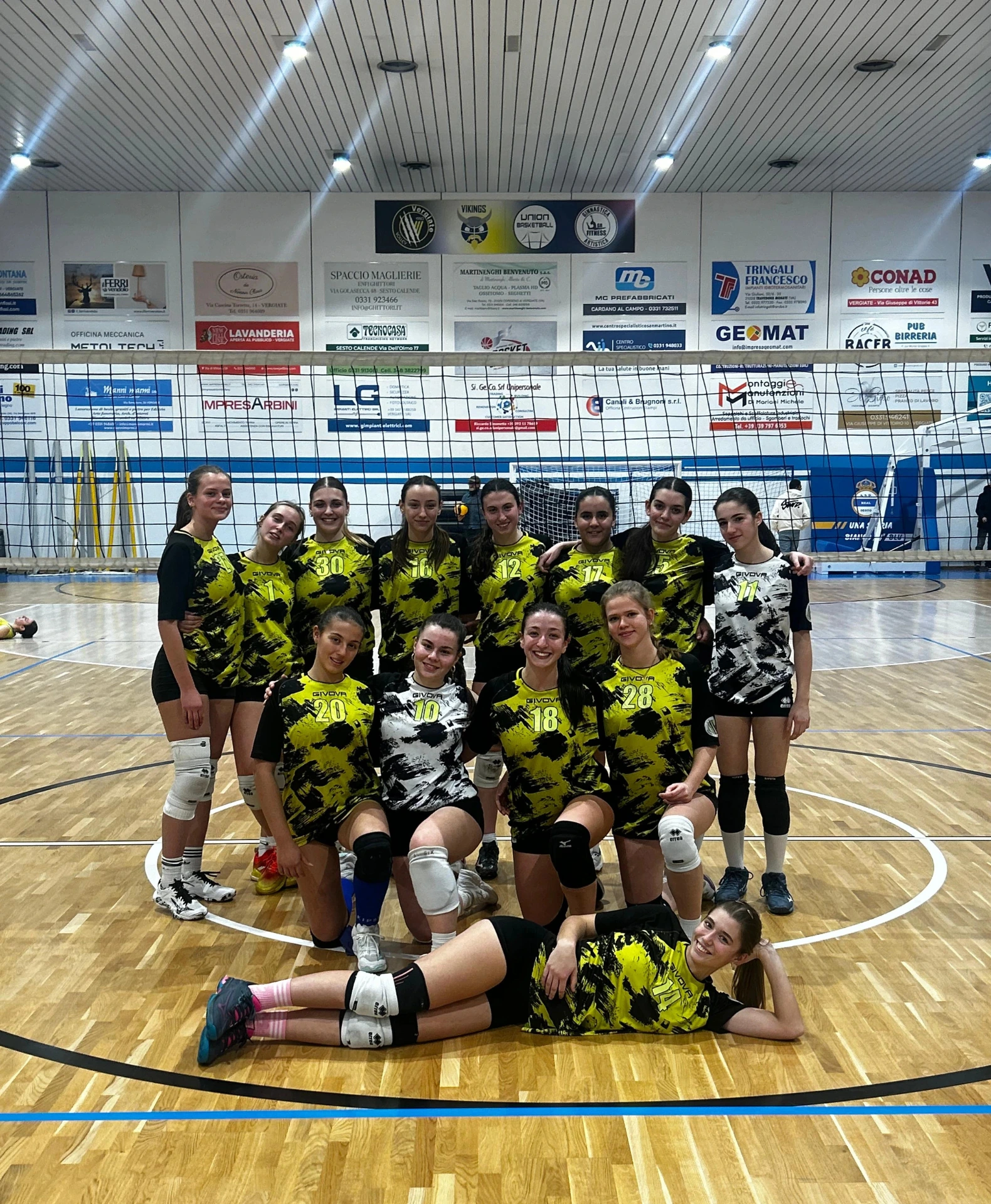 Uno scatto della nostra U18 Femminile dopo una vittoria